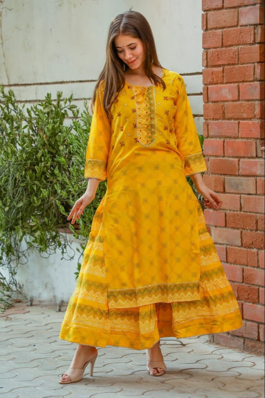 Multicolor Jaipuri Handwork Suit