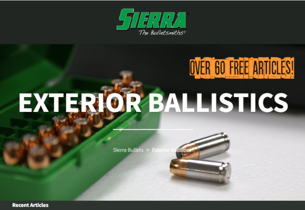 Sierra Bullets Ballistics Resources