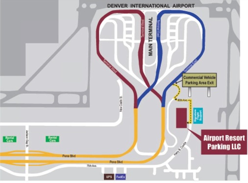 Denver International Airport Map - United States Map image.