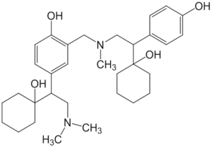 4-(2-(DIMETHYLAMINO)-1-(1-HYDROXYCYCLOHEXYL)ETHYL)-2-(((2-(1-HYDROXYCYCLOHEXYL)-2-(4-HYDROXYPHENYL)ETHYL)(METHYL)AMINO)METHYL)PHENOL