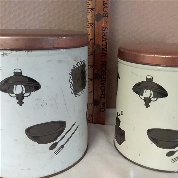 VINTAGE TIN CANISTER SETS