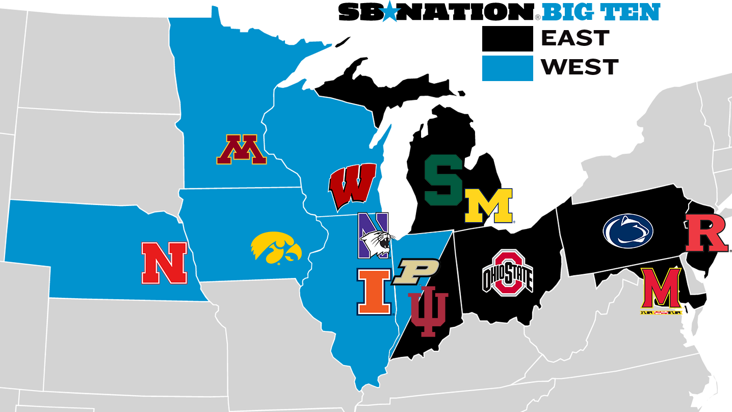 Big Ten Divisions In 2024 - Image to u