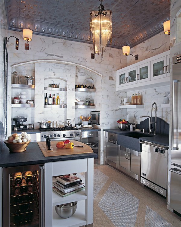 tin ceiling kitchen