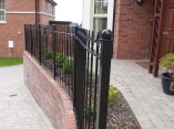 Curved Railings Front Of House