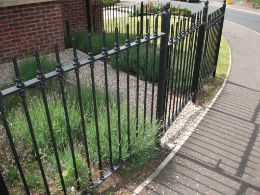 black garden railings lisburn