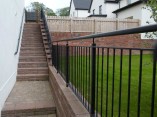 outdoor stairway handrail