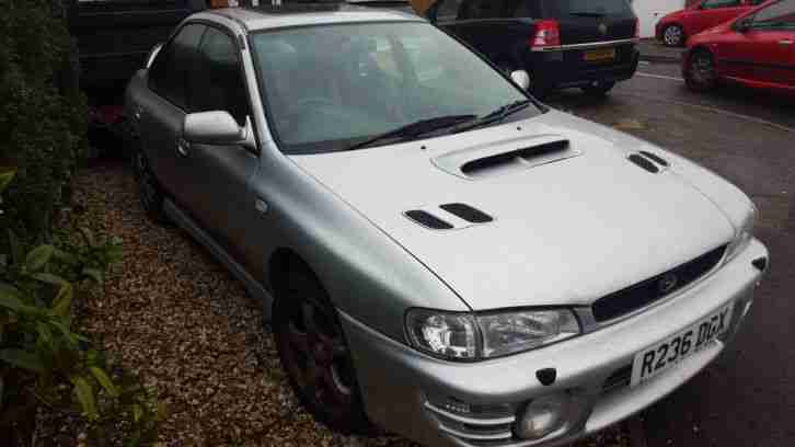 1997 SUBARU IMPREZA TURBO 2000 AWD SILVER SPARES OR REPAIR