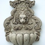 Stone Lion Head Wall Fountain