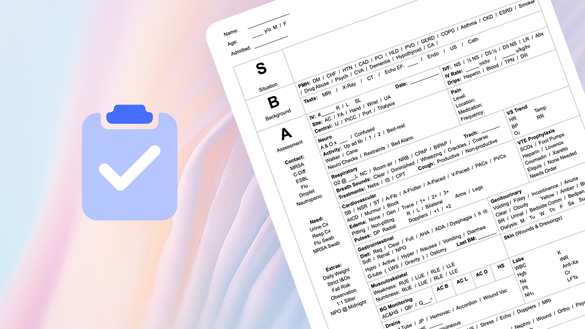 The Ultimate Nursing Report Sheet Guide - Free Downloads!