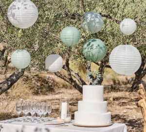 wedding paper lanterns hanging decorations