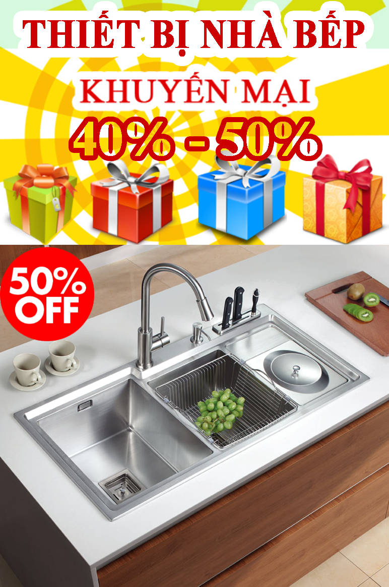 Khuyến mãi thiết bị nhà bếp giảm giá tới 50%