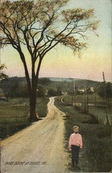 Road Scene Postcard