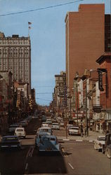 Elm Street, looking North Greensboro, NC Postcard Postcard Postcard