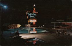 Holiday Inn South - Night View Greensboro, NC Postcard Postcard Postcard