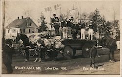 Labor Day Parade, 1909, First Prize Floar Postcard