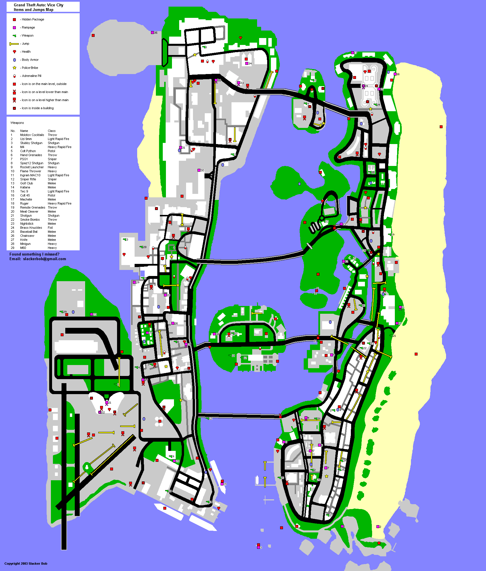 GTA Vice City Item map - Picture | eBaum's World image.