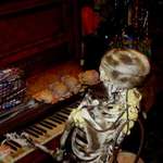 Skeleton Playing Piano