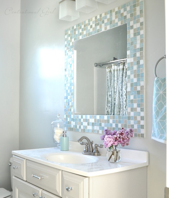 diy mosaic tile mirror