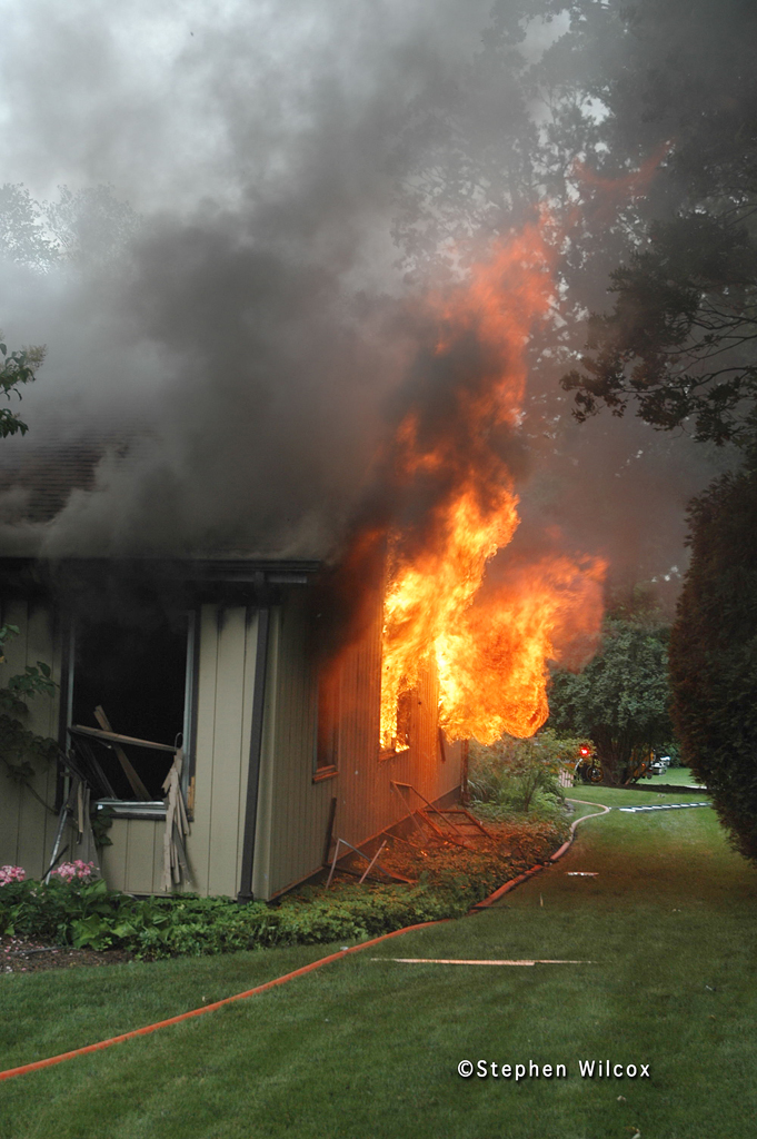 Lisle-Woodridge FPD house fire on Red Oak 7/1/11