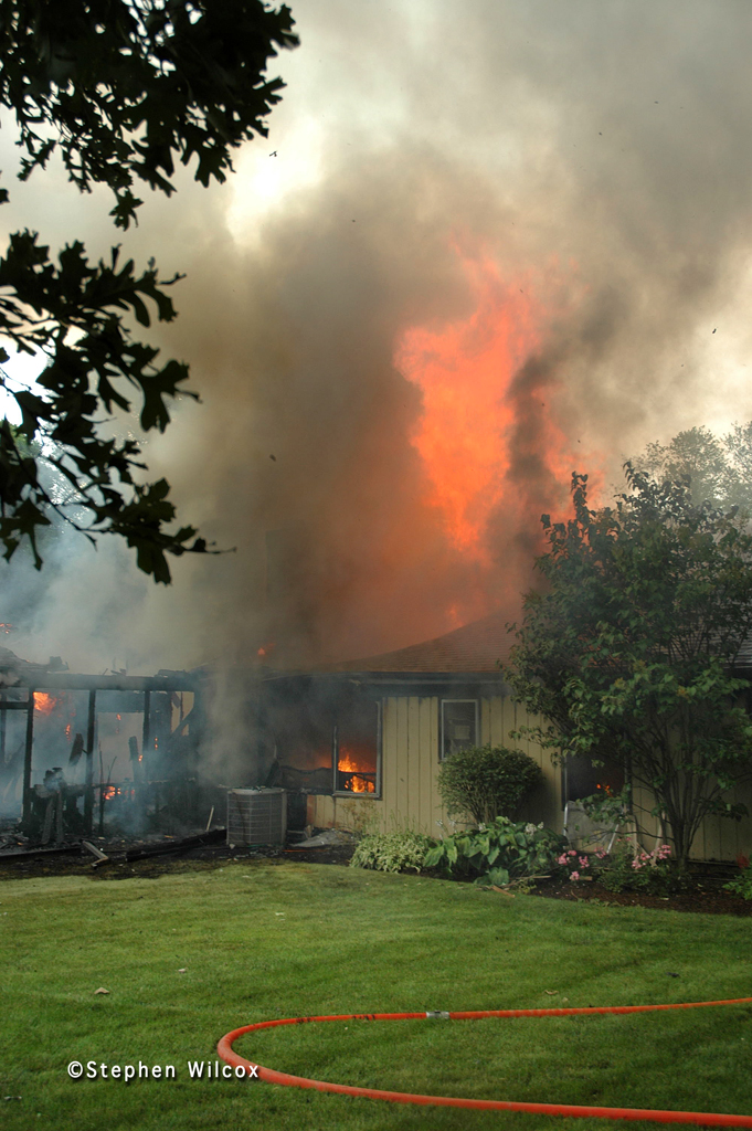 Lisle-Woodridge FPD house fire on Red Oak 7/1/11