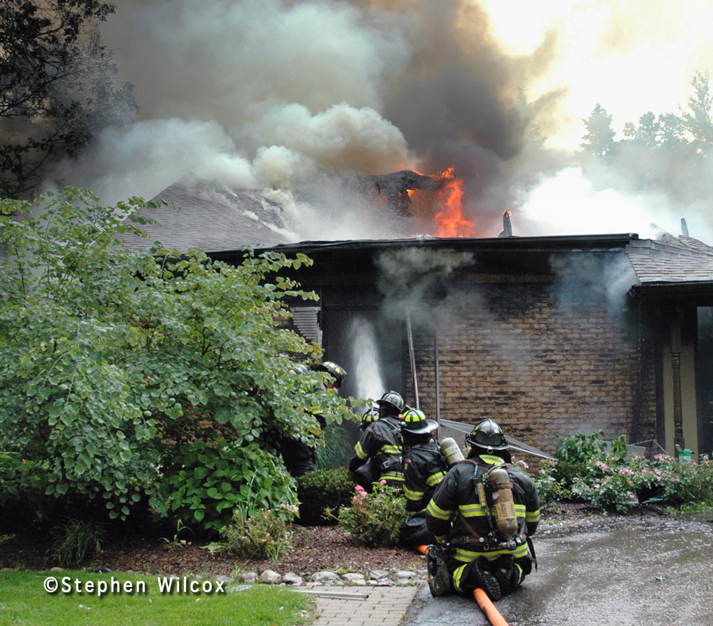 Lisle-Woodridge FPD house fire on Red Oak 7/1/11