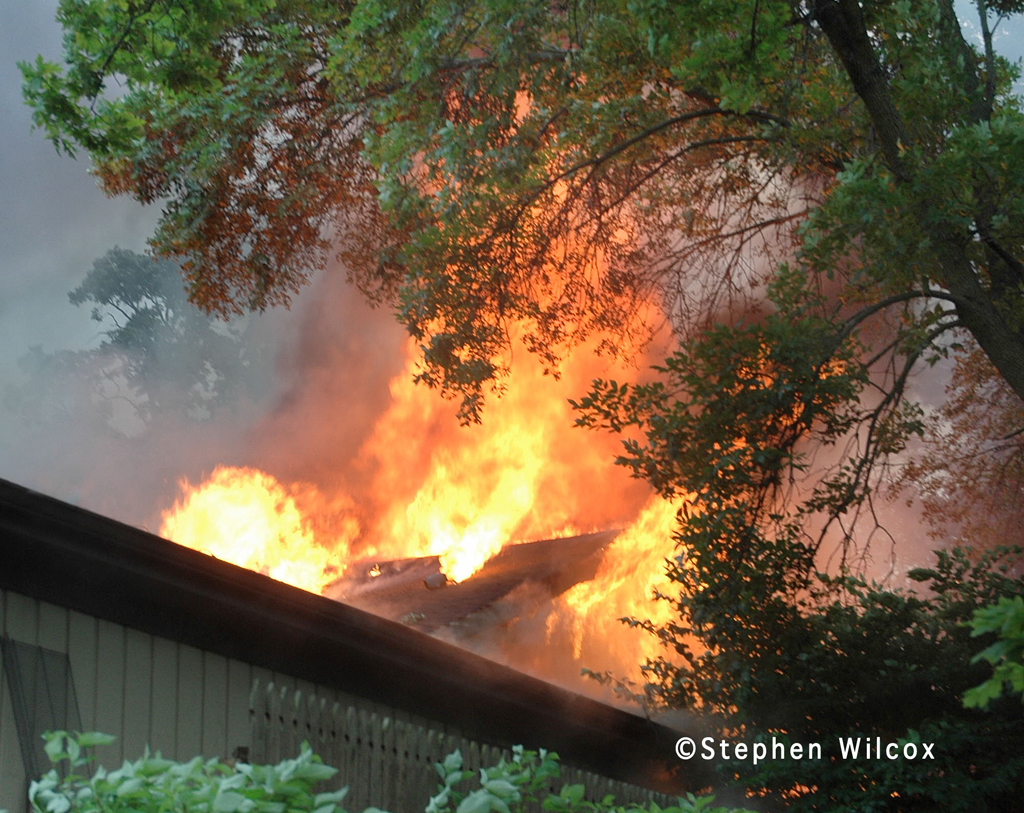 Lisle-Woodridge FPD house fire on Red Oak 7/1/11