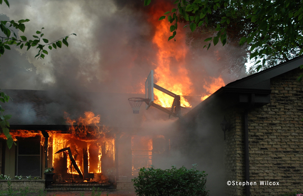 Lisle-Woodridge FPD house fire on Red Oak 7/1/11