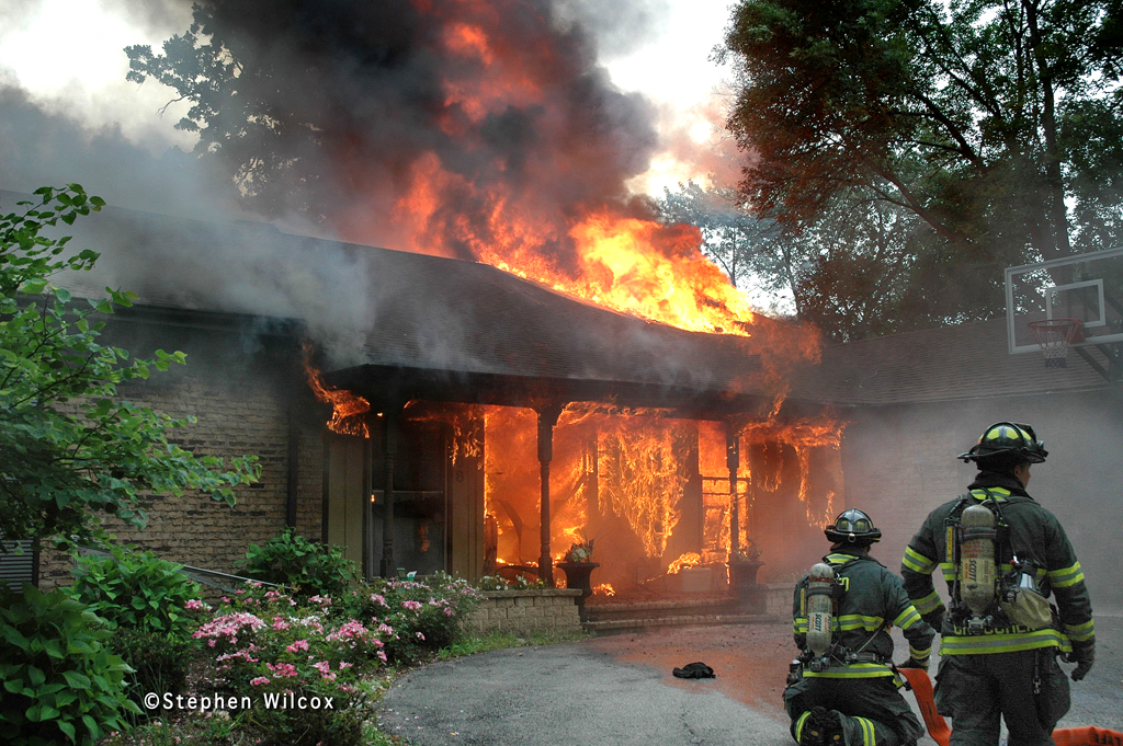 Lisle-Woodridge FPD house fire on Red Oak 7/1/11