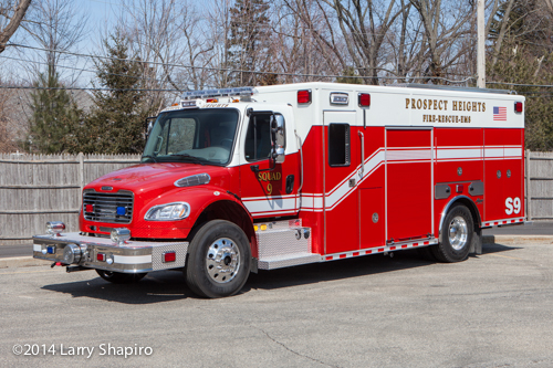 new fire truck for Prospect Heights FD in IL