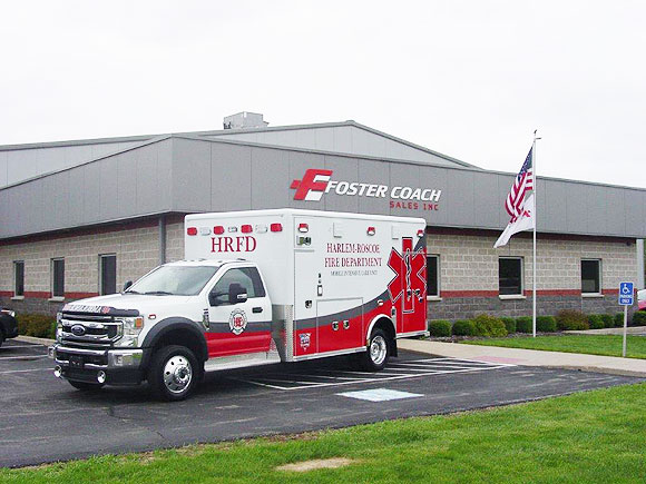 Harlem-Roscoe Fire District ambulance