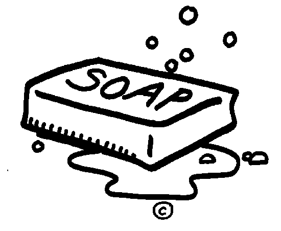 Bars Of Soap Clipart With Face image.