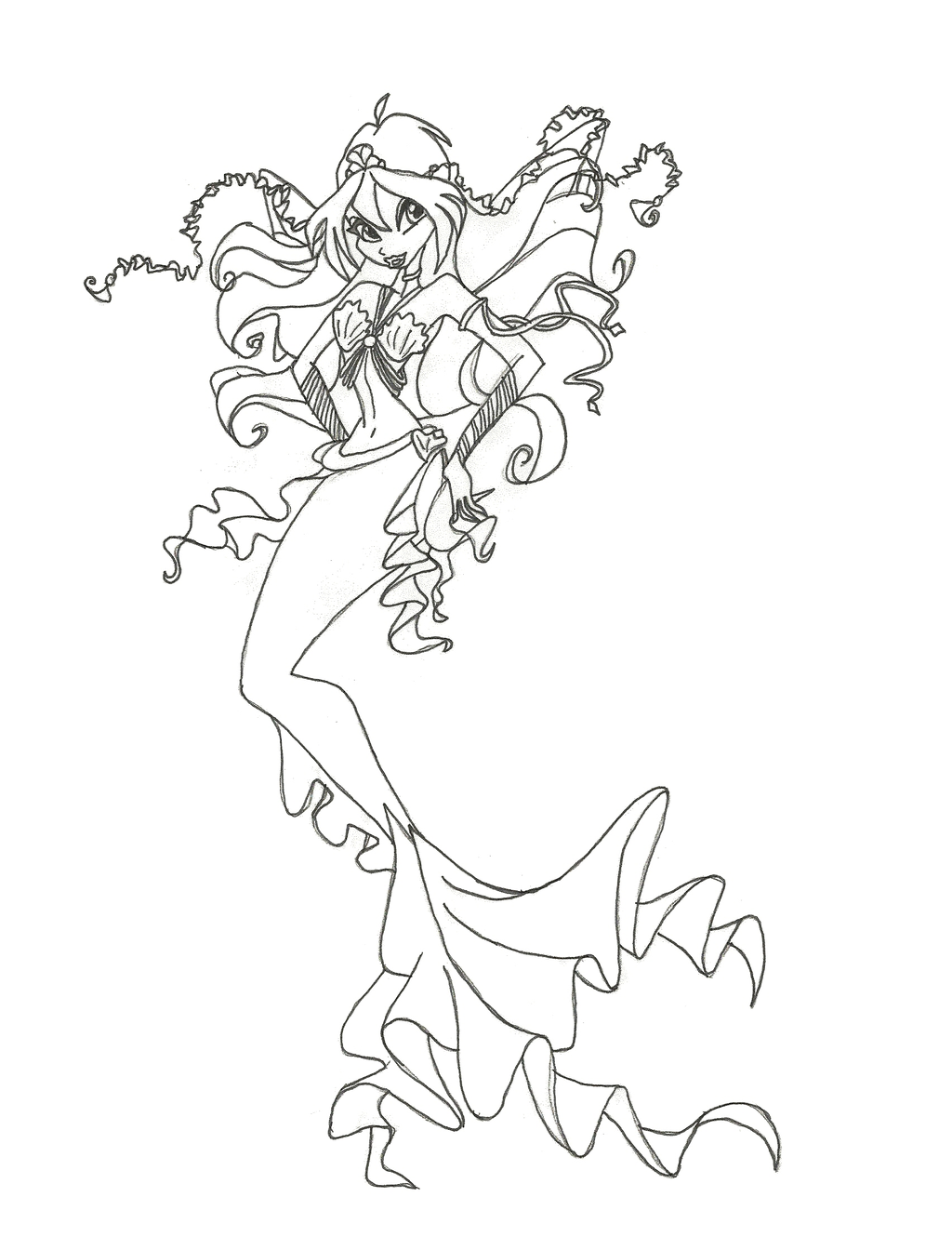 Winx Mermaid coloring pages, to print and download for free