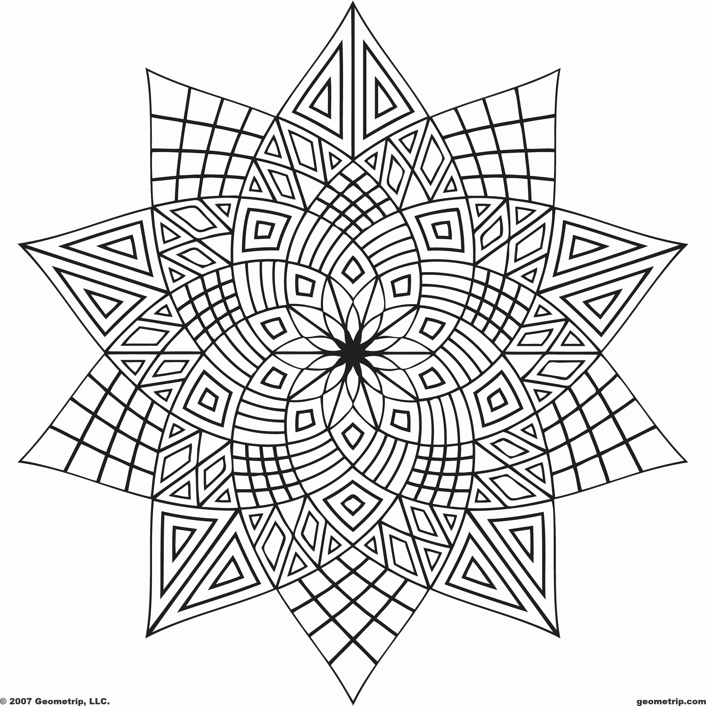 Cool Patterns To Color - Coloring Pages for Kids and for Adults