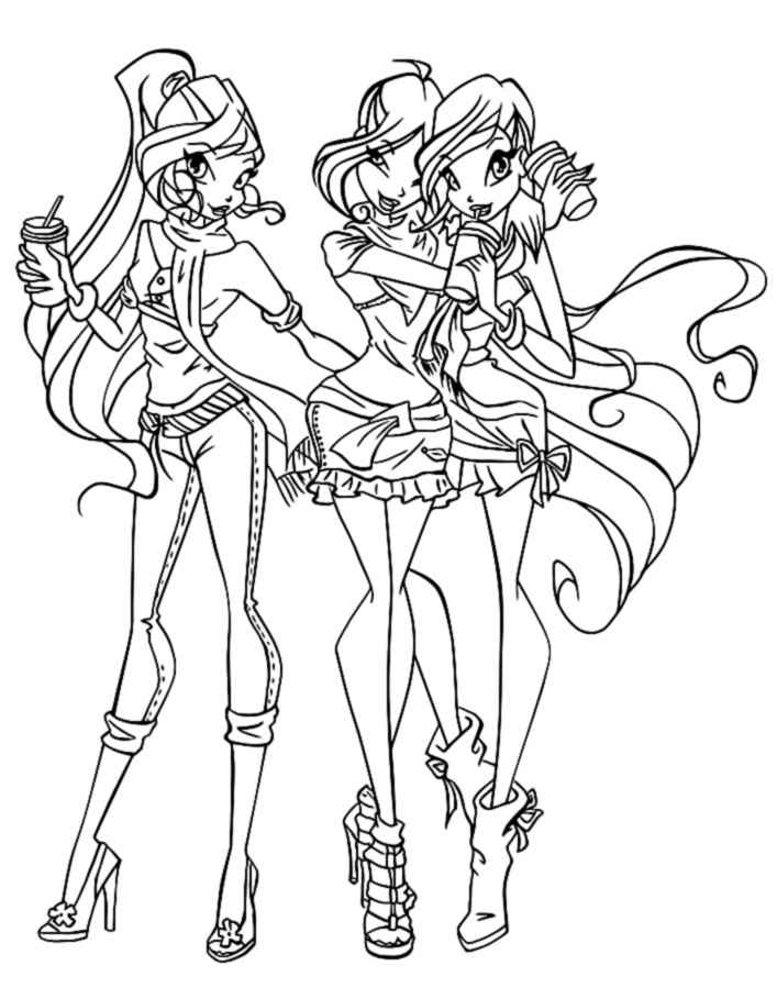 Winx Season 5 coloring pages