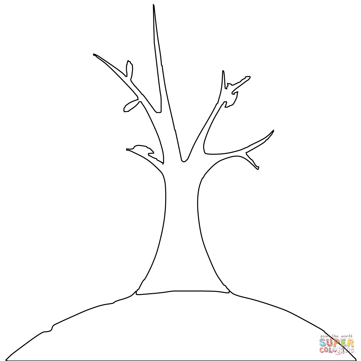 Trees & Leaves coloring pages | Free Coloring Pages