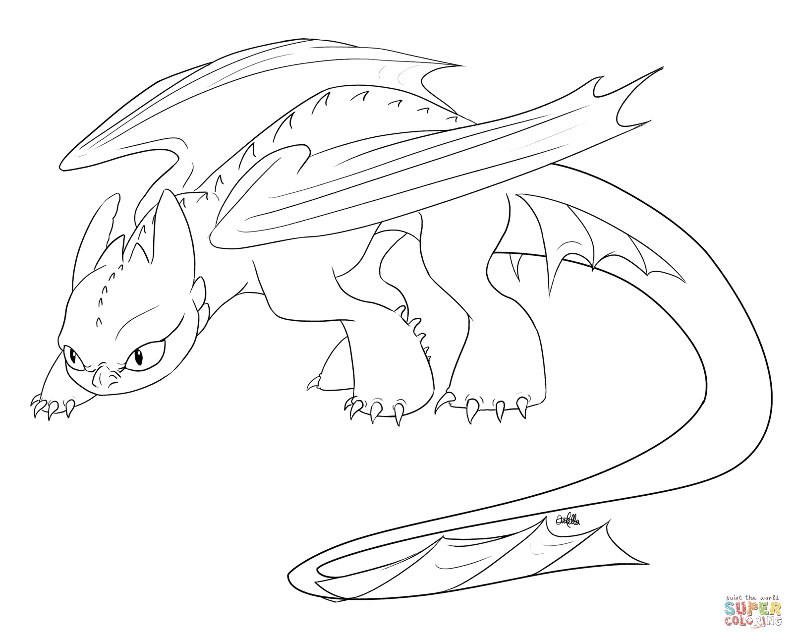 How to Train Your Dragon coloring pages | Free Coloring Pages