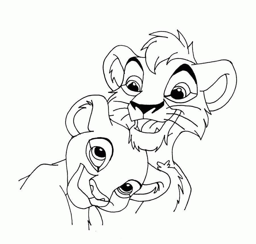 Simba Coloring Pages and Book | UniqueColoringPages