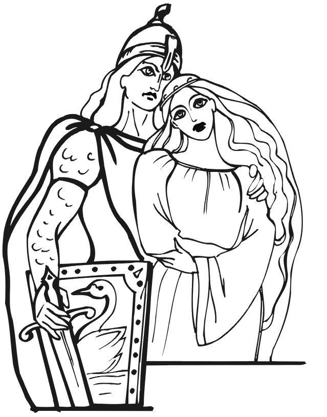 PRINCESS COLORING PAGES