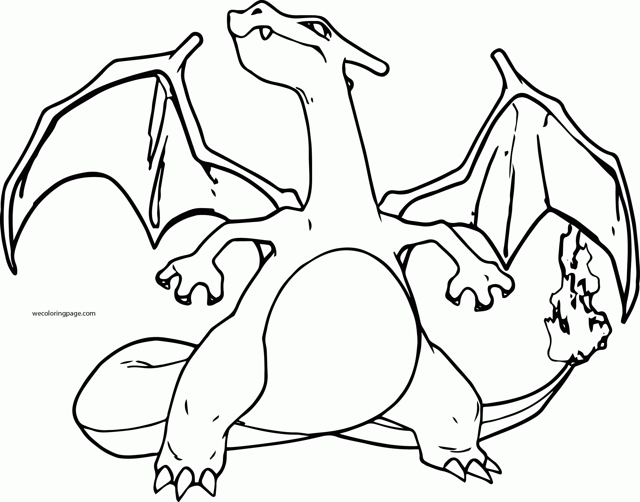 Charizard Coloring Page 01 | Wecoloringpage