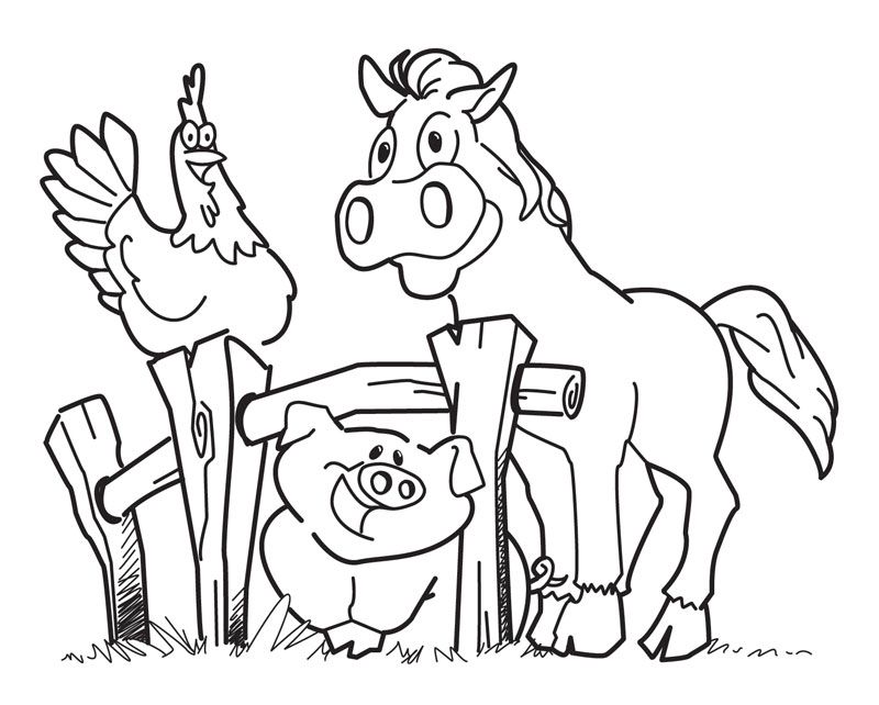 Farm Coloring Pages | ColoringMates.