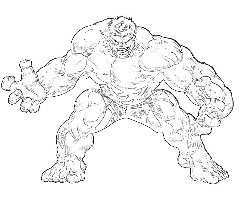 Pix For > Coloring Pages Red Hulk