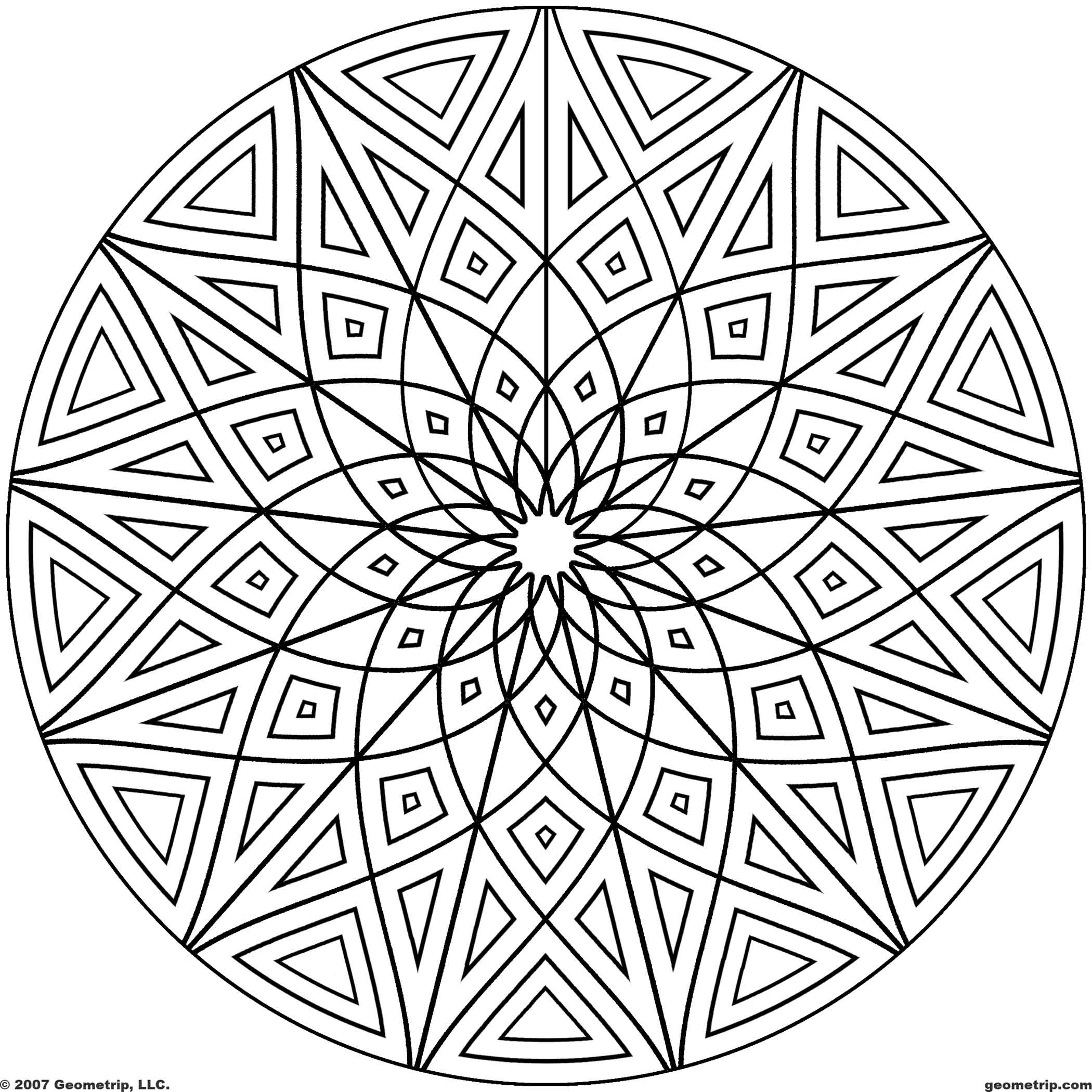 Cool Patterns To Color - Coloring Pages for Kids and for Adults