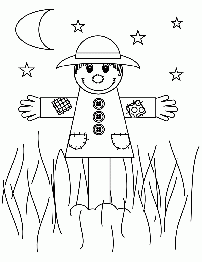 Scarecrow Coloring Pages Printable | Free Coloring Pages