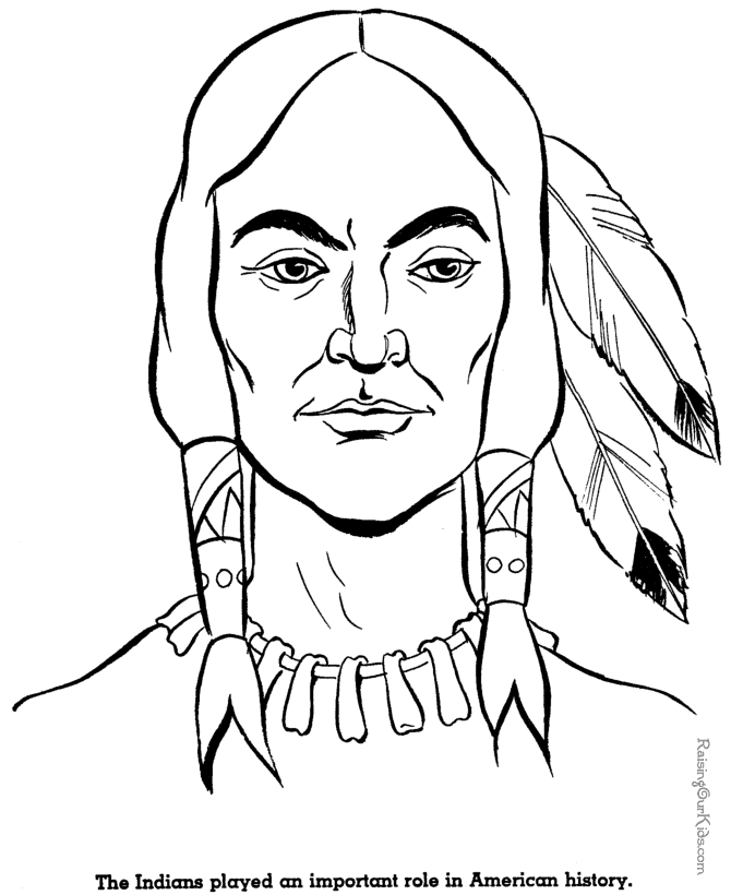 Nez Perce Native American on an Appaloosa Horse Coloring Page | AG ...