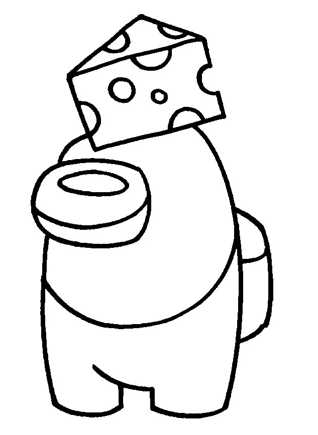 mr cheese among us kolorowanka – Coloring pages