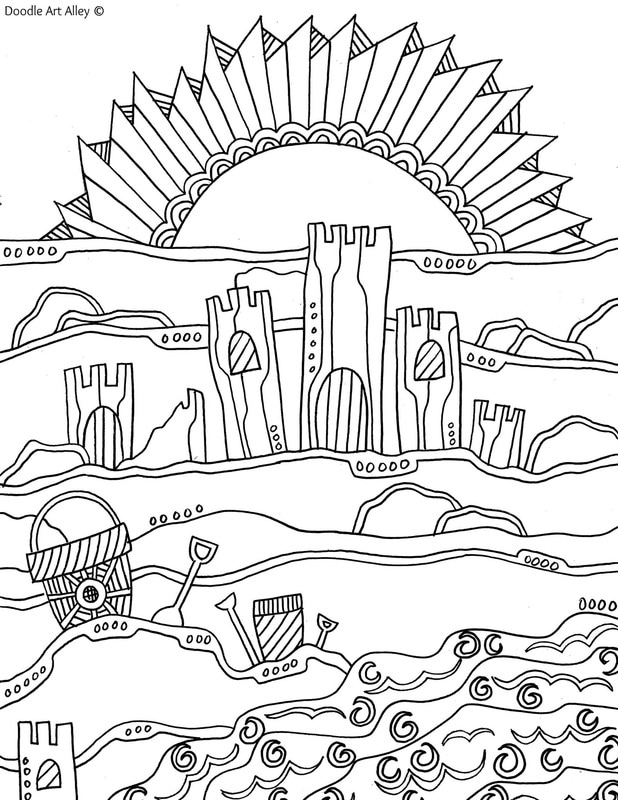 Free Coloring Pages - DOODLE ART ALLEY