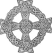 Printable Celtic Cross - Coloring Pages for Kids and for Adults