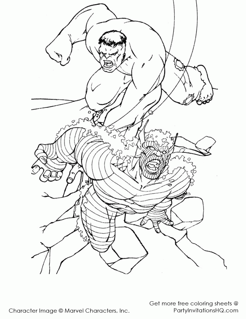 Hulk Smash Coloring Pages Related Keywords & Suggestions - Hulk ...