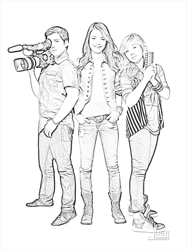 Icarly Coloring Page