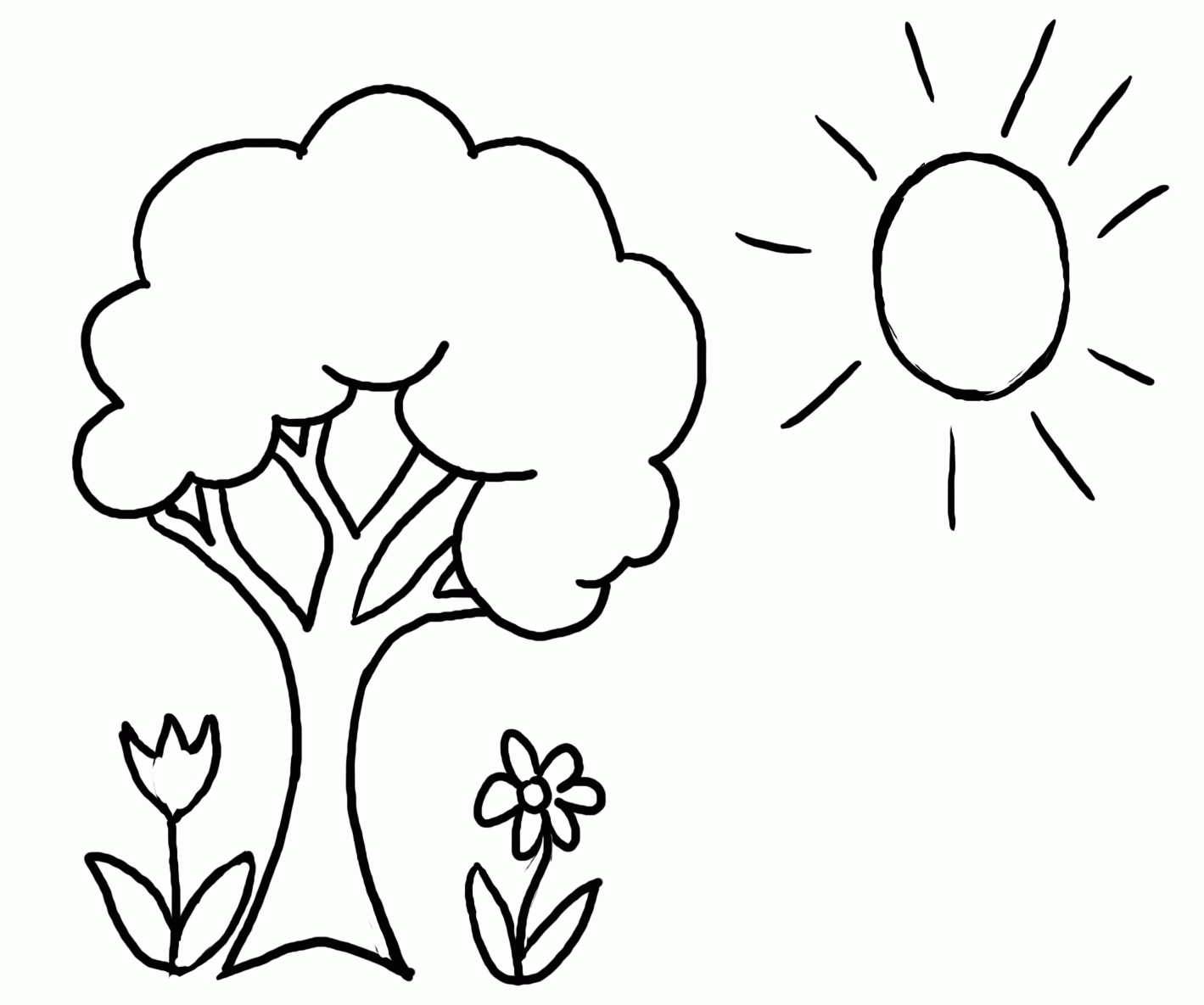 Tree Coloring Pages - Dr. Odd